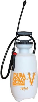 B&G DuraSpray V Chemical Resistant Poly Sprayer 2 Gallon All-Polyethylene Construction with Viton Seals & Gaskets Professional Grade
