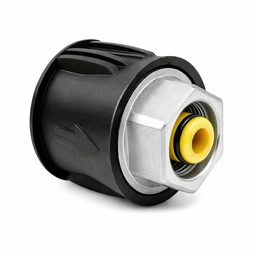 High Pressure Washer Quick-Fitting Pipe Coupling M22F to Quick Connect System for Home and Garden High Pressure Washers Compatible with Various Washer Models and Hose Couplers