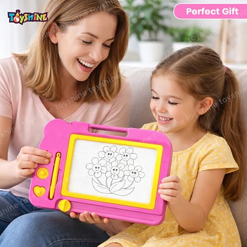 Image of Toyshine Magnetic Slate Toy | Easy-to-Use, Non-Toxic Writing & Drawing Board for Kids | Perfect for Learning to Write, Read, and Draw (Multicolor)