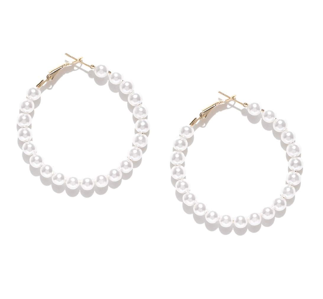 See full amazon price history chart for OOMPHelicious Jewellery White Pearl Large Hoop Fashion Drop Earrings For Women & Girls OOMPHelicious Jewellery White Pearl Large Hoop Fashion Drop Earrings For Women & Girls (B0917LNDZ9) Amazon Price History, Amazon Price Tracker