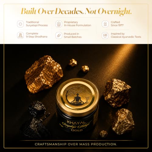 Image of Khayal Suryatapi Pure Himalayan Gold Shilajit Resin | Shilajeet | Natural Energy, Stamina & Vitality Support | For Men & Women (15 gm Gold)