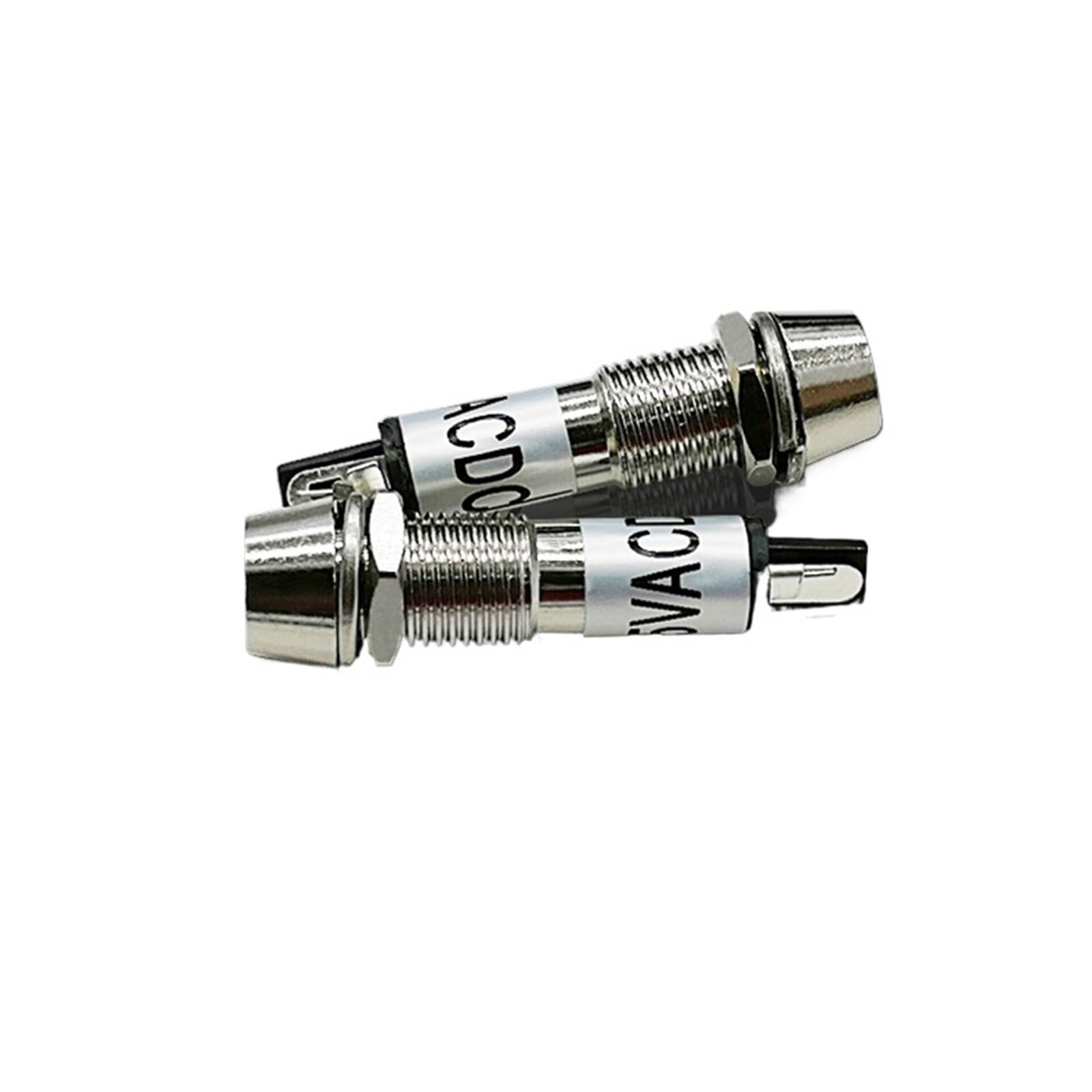 2 unidades XD8-1 5V 12V 24V 110V 220V 380V 8mm Luz indicadora metálica Luz de señal Luz piloto(110V Green)