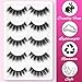 Veleasha Lashes 5D Faux Mink Lashes 100% Handmade Luxurious Volume Fake Eyelashes Lightweight Fluffy False Eyelashes 5 Pairs Pack (801)