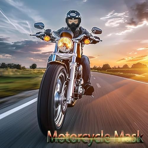 image for CROSSBODY 2 Pieces Motorcycle Goggles Detachable Face Mask,Paintball M