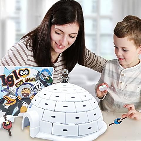 Stacking Toys-Family Board Game, Building Blocks For Kids,Don't Break The Ice House Game Educational Toy Children's Family Fun Stacking Game Age 3 And Up Cover