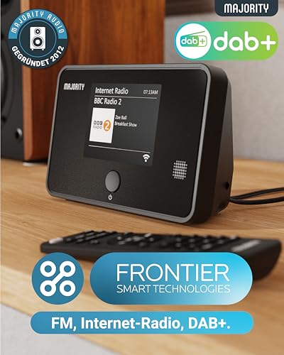 Tuner Internetradio WLAN | DAB+ Adapter Bluetooth | Streamer Hifi Spotify Connect | Digitalradio Stereo Receiver | Aktive Lautsprecher Erforderlich- Nicht Im Lieferumfang Enthalten | MAJORITY Robinson – Bild 3