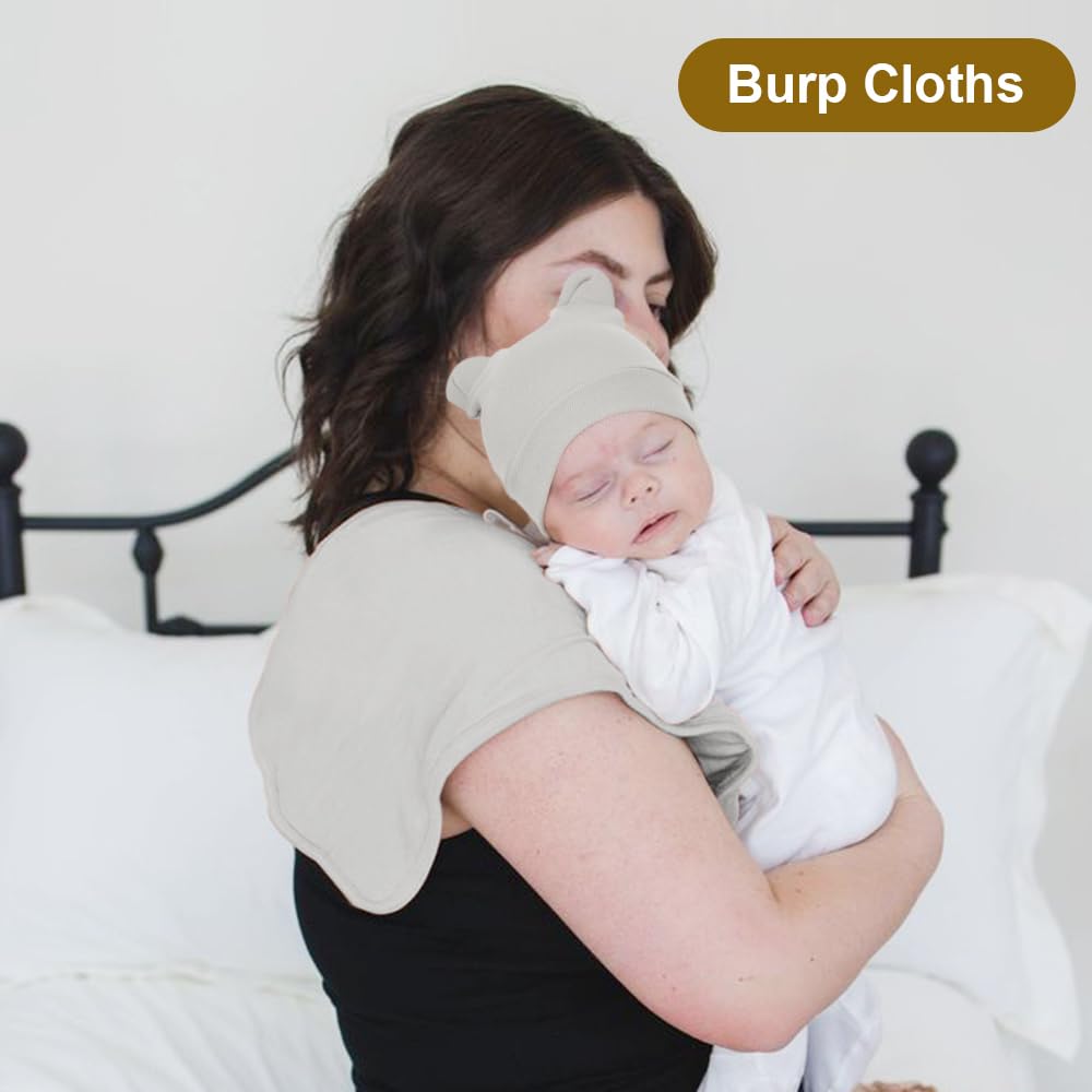 DRESHOW Newborn Baby Blanket Soft Swaddle Blankets for Infant Swaddling Receiving Warm Wraps with Bear Ear Hat Headband with Gloves - Image 4