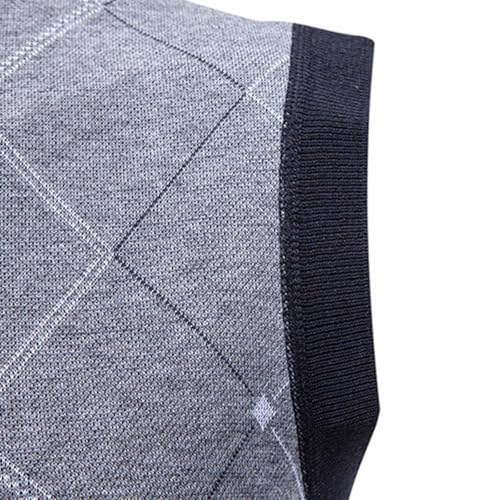Mens Sweater Vests V Neck Cable Twist Knit Sleeveless Vest Business Casual Pullover Sweaters Stretch Fall Fashion 2025 6
