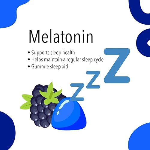 Miniatura 4 de VITA GLOBE Gomitas de melatonina de 10 mg, gomitas de ayuda para dormir, sin azúcar, sin OMG, suplemento vegano y para ayudar al sueño, apoya la