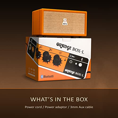 Image of Orange Box L - Wireless Bluetooth 5.0 Speaker Delivering Studio Audio Sound, Enhanced Bass, Treble Controls, iOS & Android Connectivity, 15M Range, 50W RMS Power- for Home & Indoor Use​