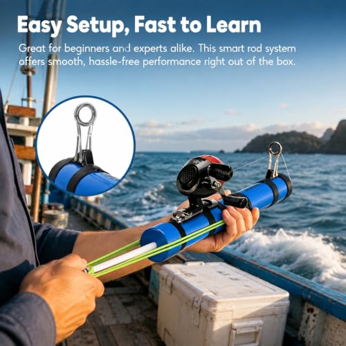 Fishing Catapult Rod 2026 Upgrade, Telescópica para Lanzamiento de Cebo y Señuelos de Larga Distancia, Equipo Portátil para Agua Salada o Dulce miniatura 4