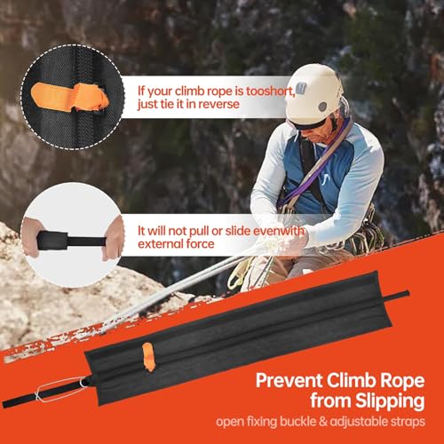 ProSSS Arborist Rope Protector - 26" PVC/Polyester with Telescopic Fixation Strap & Buckle (2-Pack) by ProSSS - Image 4