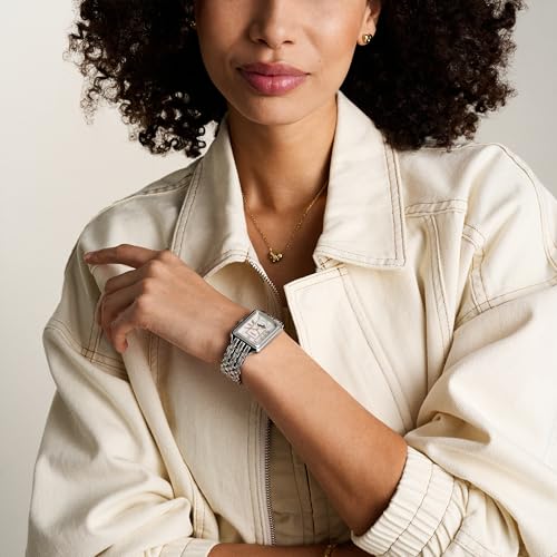 Image of Fossil Womens Raquel Silver Quartz Stainless Steel White Dial Analog Watch ES5400