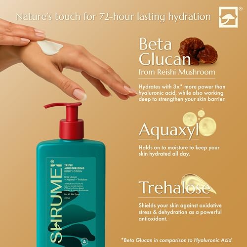 Image of Triple Moisturizing Body Lotion- 72-hour hydration with barrier repair. 3X Hydration Formula with Beta Glucan, Aquaxyl & Trehalose. Suitable for all skin types