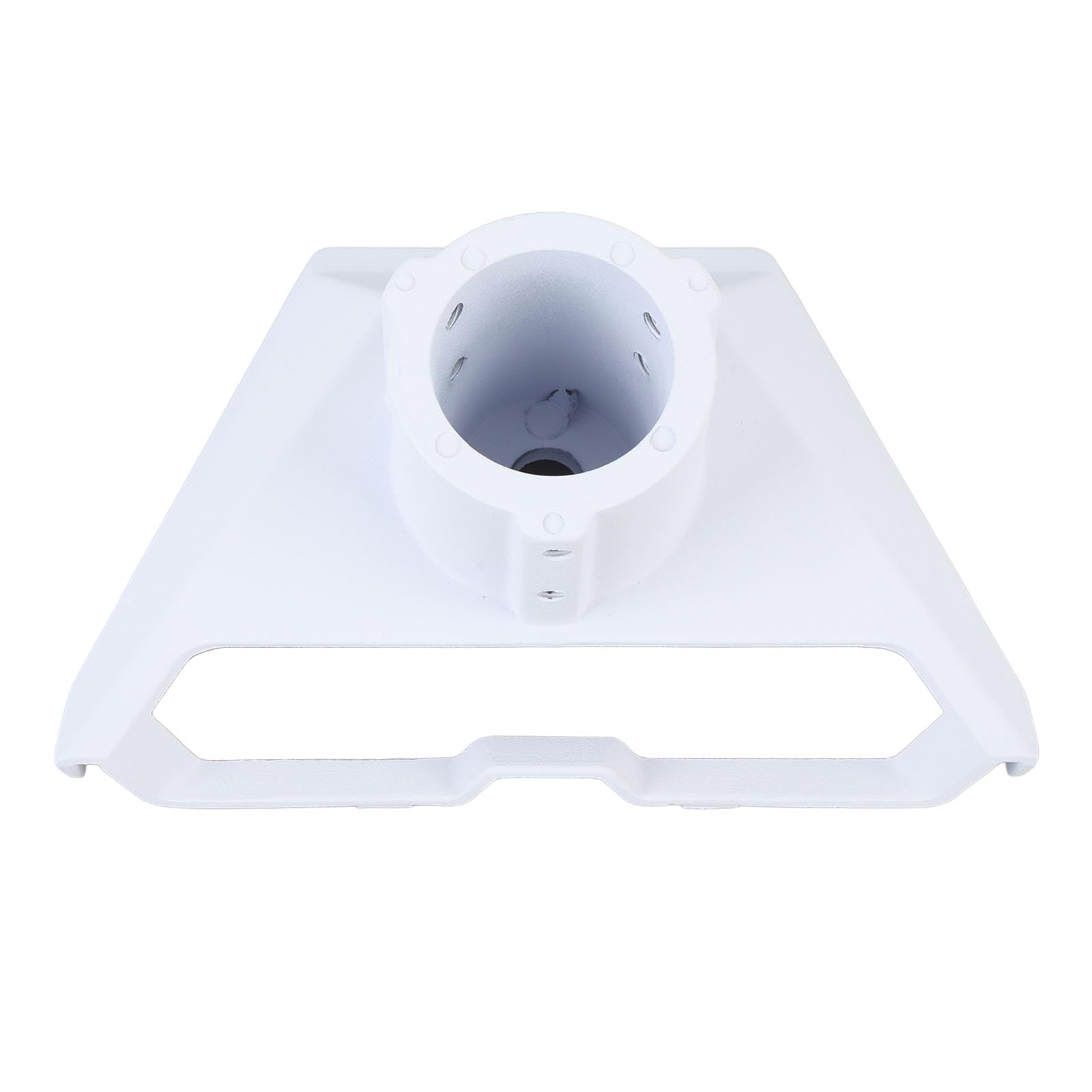 Generic Bezpieczne Mocowanie Adapter Rury Satelitarnej Ze Stopu Aluminium, Regulowany Kąt, Zapewniający Stabilne Podparcie i dużą nośność (WHITE)