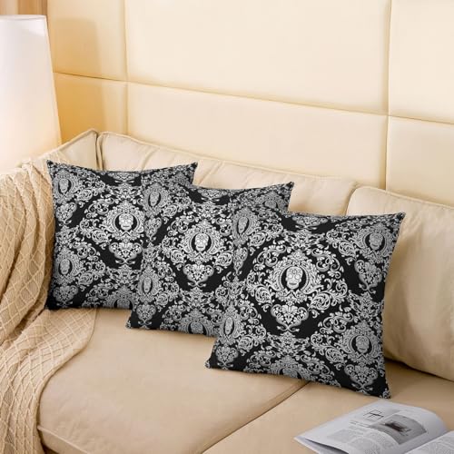 Housse de coussin gothique blanche 55x55 cm pour salon
