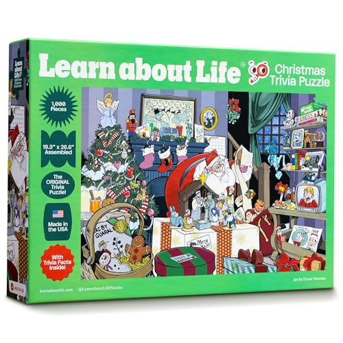 Learn About Life Christmas Trivia Puzzle – 1000-Piece Holiday Jigsaw