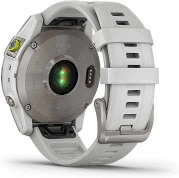 Garmin epix Gen 2, Premium Active smartwatch, Health and Wellness Features, Touchscreen AMOLED Display, Adventure Watch with Advanced Features, White Titanium