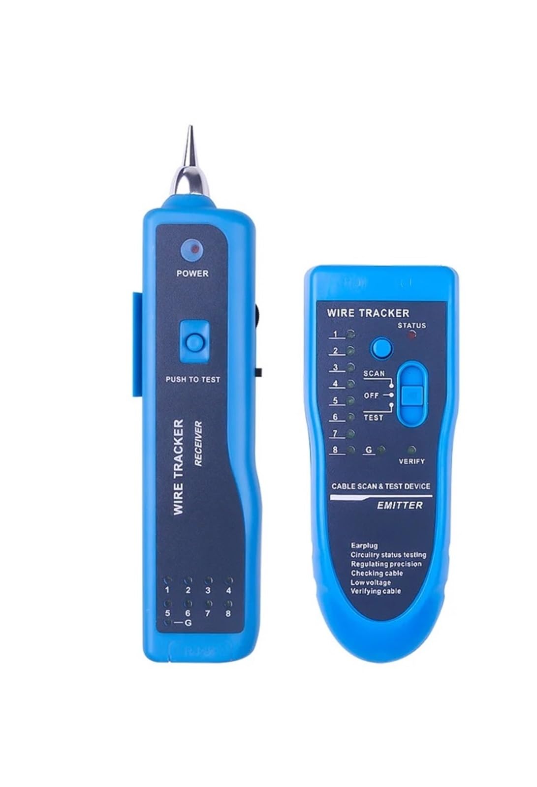 Cable Tracker, LAN Network Cable Tester Cat5 Cat6 RJ45 UTP STP Line Finder Telephone Wire Tracker Tracer Diagnose Tone Distance