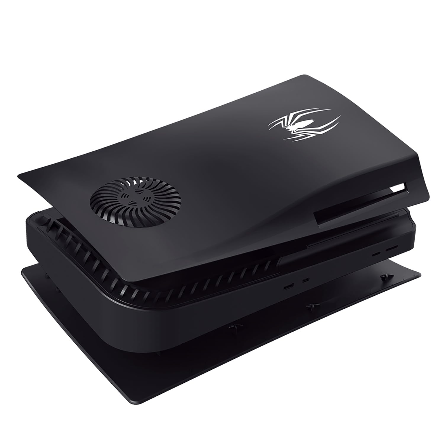 ElitePlay Spider - Piastra frontale di ricambio per PS5 con prese d'aria di raffreddamento, accessorio per Playstation 5 Disc Edition