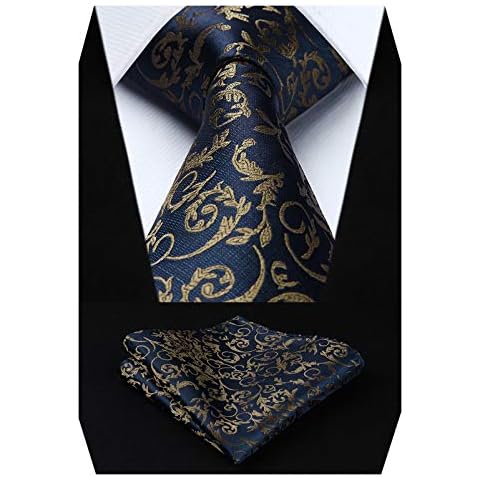 Cravate HISDERN Cachemire Bleu Marron Cover