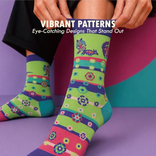 Jianhua Goddess Women's Novelty Crew Socks Cat & Mouse - image 5
