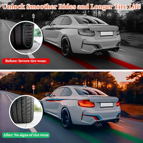 Image of Toe Alignment Tool Plates 2Pcs, Wheel Toe Alignment Tool Plate with 2Pcs Tape Measures, with Hanging Holes - Fast and Accurate Measurements,Suitable for Various Vehicles (Requires Connection) Black