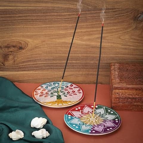 Ajuny Handmade Marble Incense Holders Set Cover
