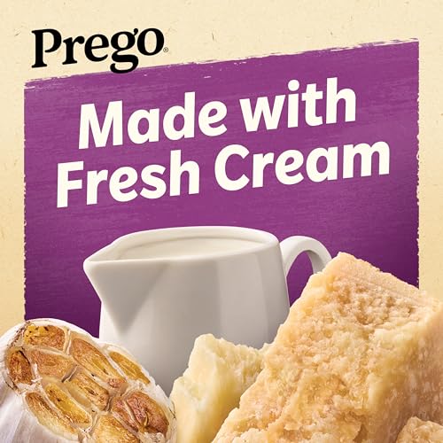 Image of Prego Alfredo Sauce with Roasted Garlic and Parmesan Cheese, 14.5 oz Jar (Case of 12)