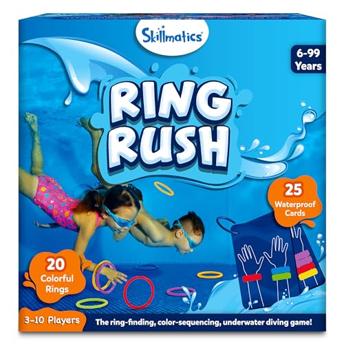 Skillmatics The Silly Disc – Pool Party Game for Kids, Teens & Adults, Funny Spot & Shout Game, Swimming Pool Toy, Outdoor Family Activity, Summer Game, Hilarious Gift for Ages 8, 9, 10 & Up