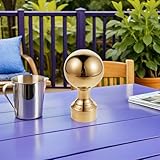Yardenfun Flagpole Ball Top Finial Weather-resistant Metal Flag Pole Ornament for Outdoor Festivals Parades and Indoor Decoration Heavy Duty Corrosion-resistant Flagpole Top Replacement - Image 5