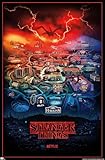 Trends International Netflix Stranger Things: Season 4 - Hawkins, Indiana Wall Poster, 22.375' x 34', Unframed Version