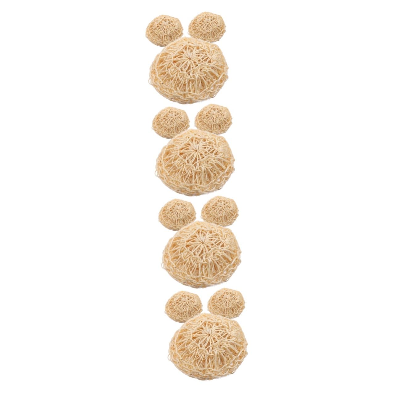 Healeved 12pezzi Scrub Per Corpo Sisal Palle Da Esfolianti Per Pulizia Comoda e Profonda Per Uso Quotidiano e Viaggi