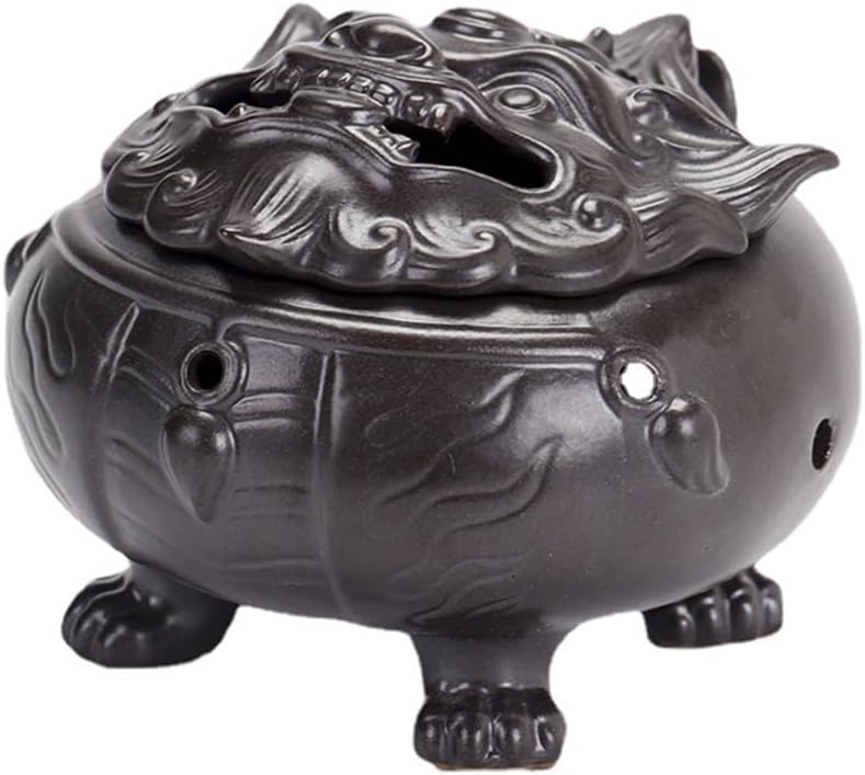 Ceramic Suanni Plate Incense Burner Handicrafts Incense Decoration Backflow Incense Burner Home Incense