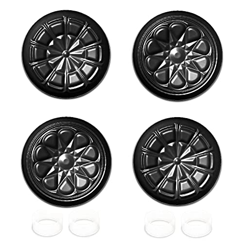 Image of PERFECTSIGHT Thumb Grip Caps for Switch 2 2025 / Steam Deck PS5 /PS4 /Xbox One /360 /NS Pro Controller, Anti-Slip Thumbsticks Joystick Caps Analog Stick Button Cover with Joystick Protectors, Geometry