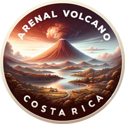 Imán Decorativo Plano Recortado Volcán Arenal Costa Rica miniatura 1