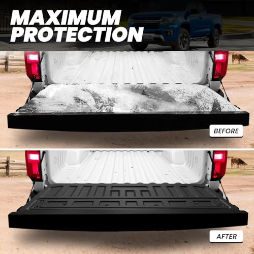 Image of LASFIT Truck Tailgate Mat 2015-2022 for Chevrolet Chevy Colorado & GMC Canyon, All Weather TPE Tailgate Protector Liner for Chevy Colorado /GMC Canyon Tailgate Accessories (Not Fit Drop-in Liners)