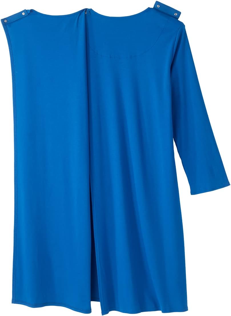 Silverts Open-Back Hospital Gowns for Women - Comfortable, Dignified, Easy Dressing for Seniors & Patients - Lace Trim - Image 2