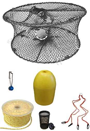 KUFA Sports Foldable Prawn Trap (Stretched Mesh Size:1-3/4