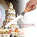 Dioche Cake DecorStainless Steel Spatula with Wooden Handle - Professional Cake & Bread Smoother, Easy to, Durable, 3 Sizes for All Baking Needs (20.3cm/8in)