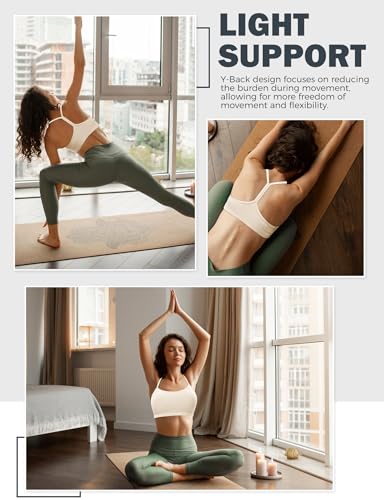 Image of Buauty Sports Bra for Women, Y Back Bralette, Light Support Workout Backless Bra with Removable Pads for Gym Yoga Pilates