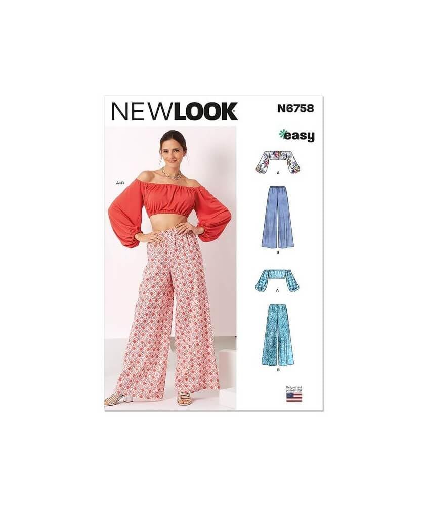 Haut et pantalon pour femme New Look UN6758A confort toutes tailles