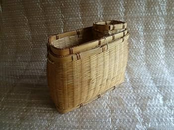 魚籠　レトロ　アンティーク 2個セット 竹ビク 小型 竹魚籠 レトロ アンティーク [TI] : エナ