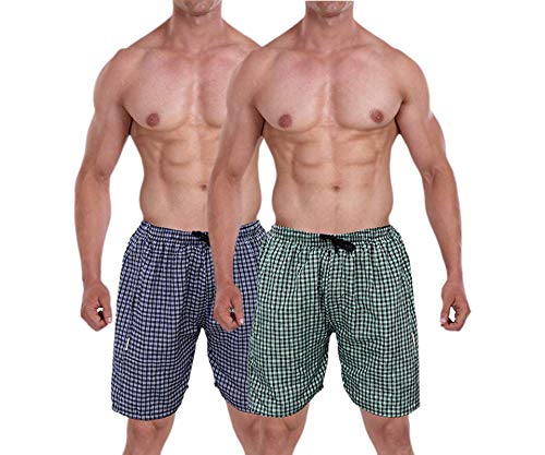 fashionclub Men Casual Checkered Multicolor Boxer Shorts (Pack of 2)-picture-42