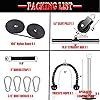 Weight-Cable-Pulley-System-Professional-Home-Gym-Equipment-Upgraded-Fitness-LATfor-Triceps-Pull-Down-Biceps-Curl-Back-Forearm-Shoulder Weight Cable Pulley System Gym Professional Home Gym Equipment Upgraded Fitness LAT for Triceps Pull Down Biceps Curl Back Forearm Shoulder (2.5m Nylon)