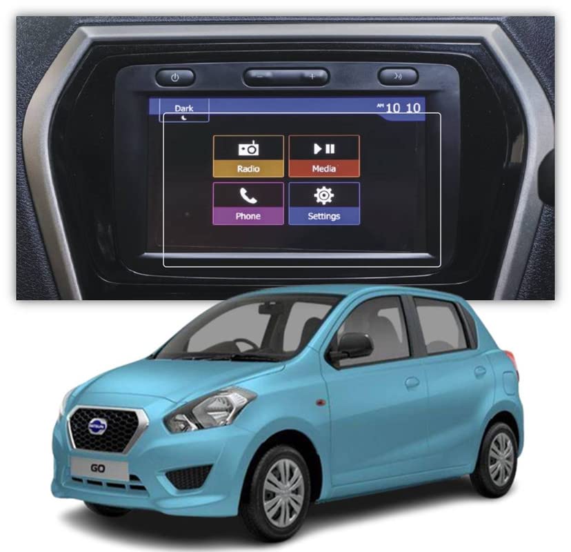 A.K.S.G. Screen Protector Compatible With Datsun Redi Go 8 Inch [2020-Running] Infotainment Touch Screen system - Clear