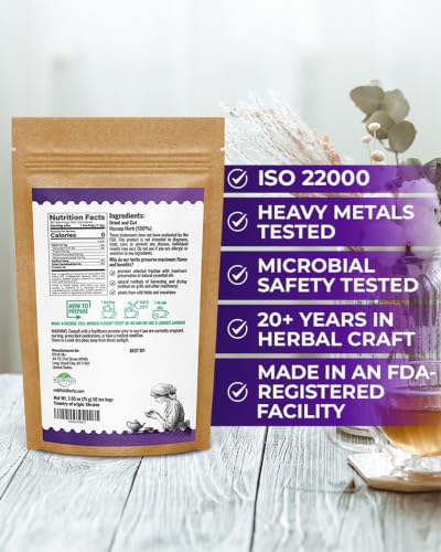Image of 50 Bags Hyssop Dried Herb Hyssop Tea Herbal (Hyssopus Officinalis) - 50 Count 1.5 g Tea Bag Herb Hyssops Hissop Hysopp Hisopo