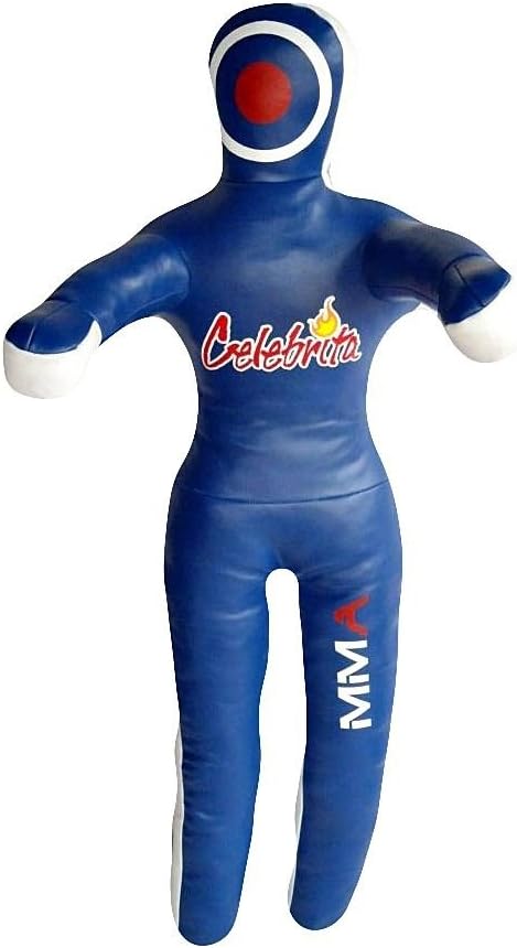 Celebrita MMA Grappling Dummy Leather Punching Bag - Standing open hands