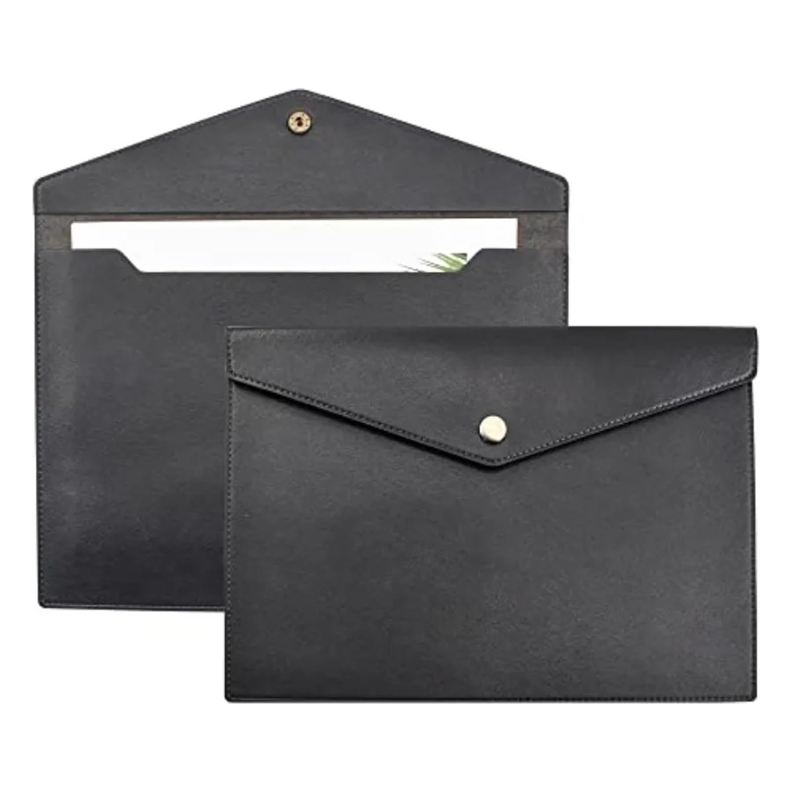 1 pz cartelle di file in pelle PU porta documenti A4 busta portfolio impermeabile archivio organizer Per Archiviazione Documenti