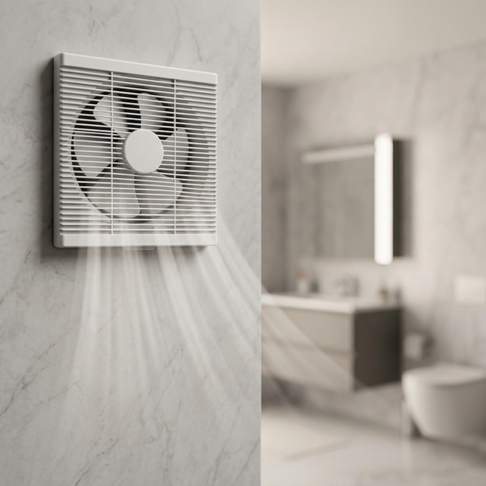 Extracteur d'air silencieux 100mm avec variateur, ventilateur de gaine puissant pour cuisine salle de bain, débit 130 CFM faible consommation(6-inch)